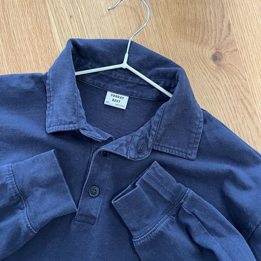 Aritzia Sunday Best Cropped Polo Shirt